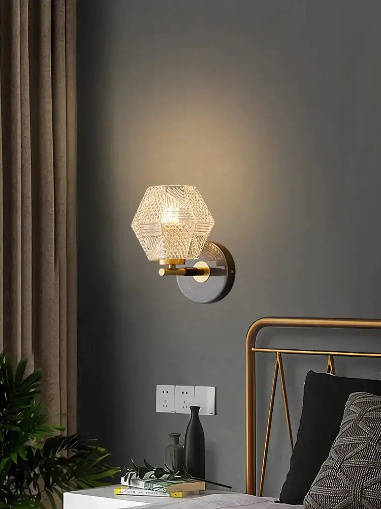 Gold Crystal LED Wall Sconce