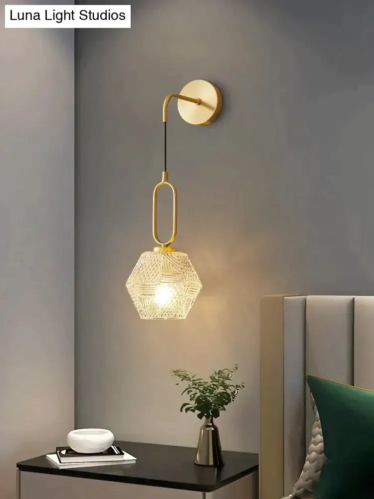 Gold Crystal LED Wall Sconce