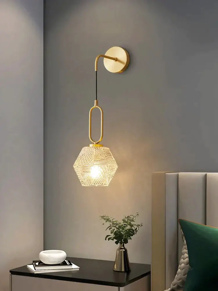 Gold Crystal LED Wall Sconce