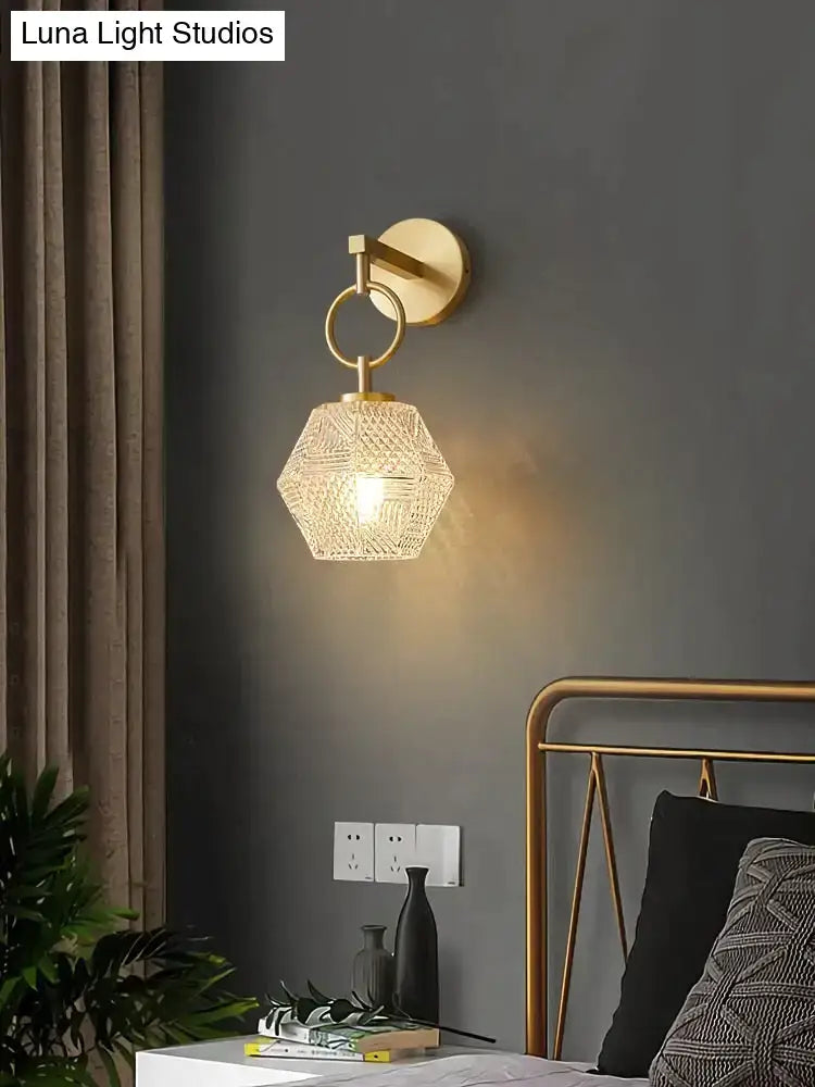 Gold Crystal LED Wall Sconce