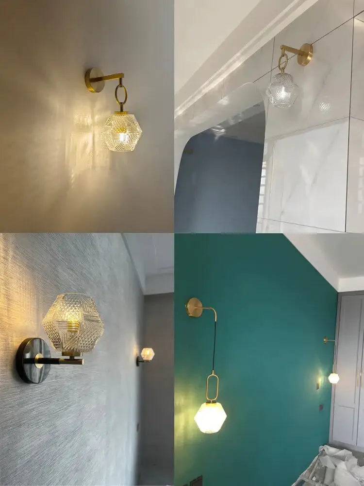 Gold Crystal LED Wall Sconce