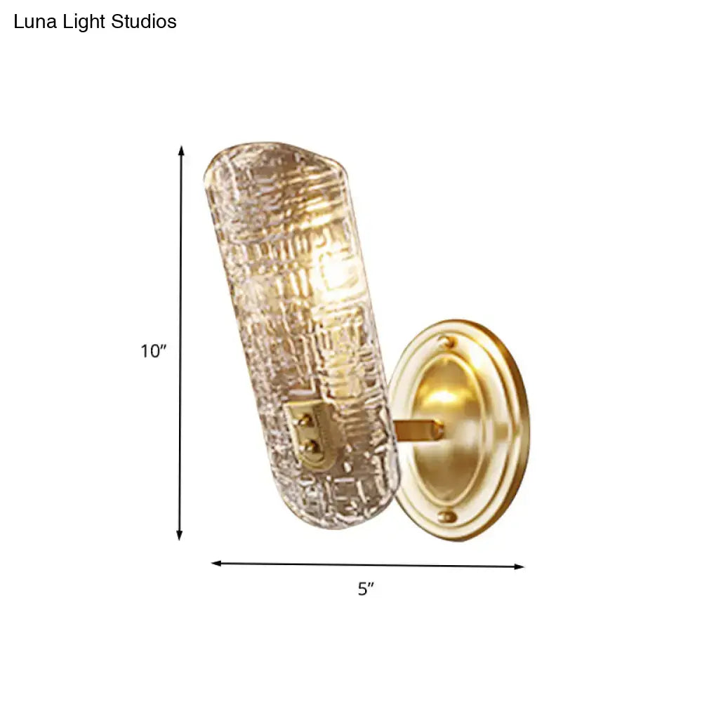 Gold Prism Glass Sconce