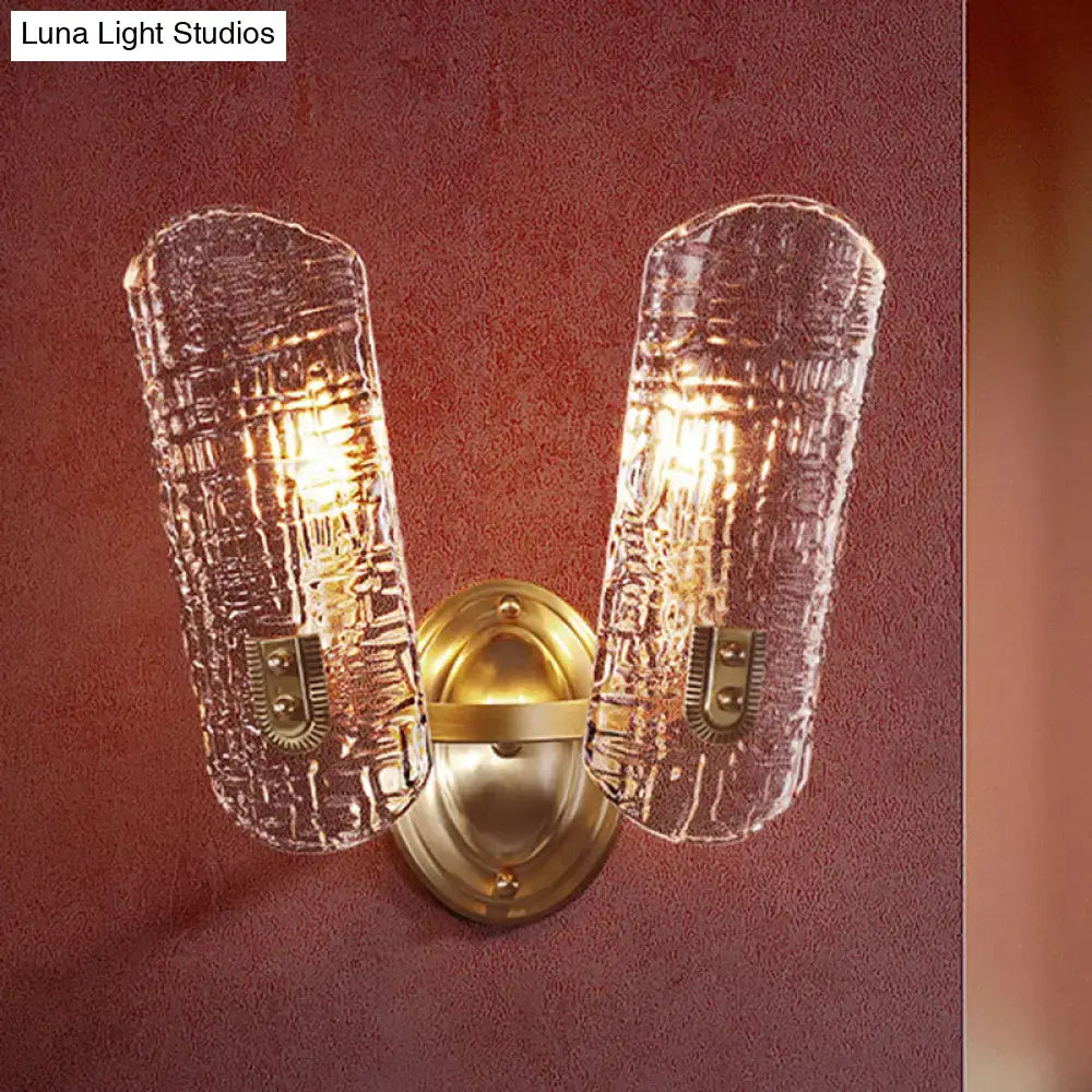 Gold Prism Glass Sconce