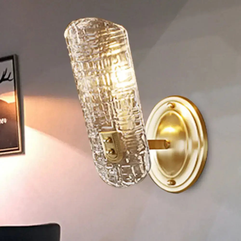 Gold Prism Glass Sconce