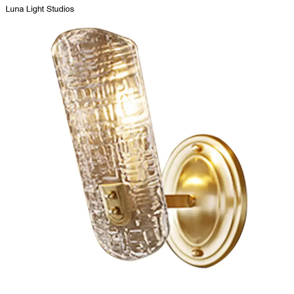 Gold Prism Glass Sconce