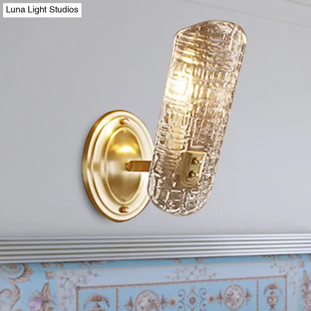 Gold Prism Glass Sconce