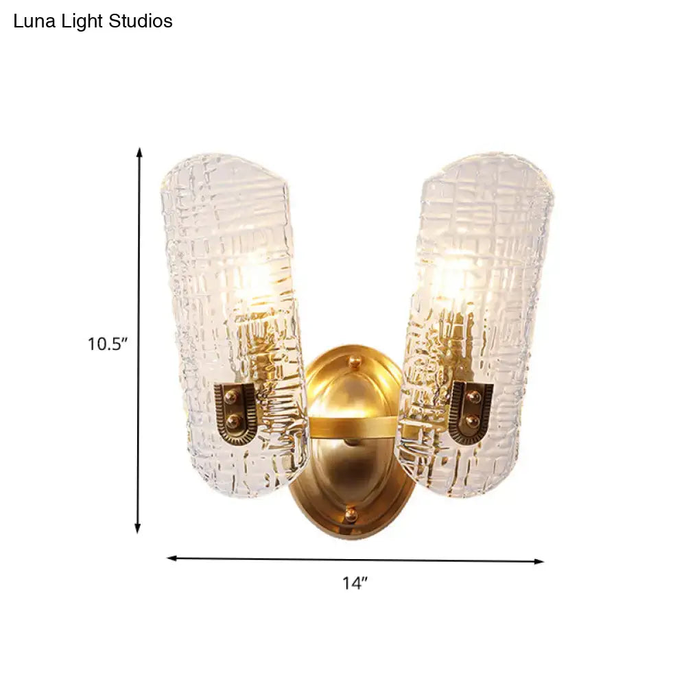 Gold Prism Glass Sconce