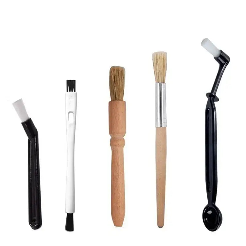 Wood Coffee Brush Set