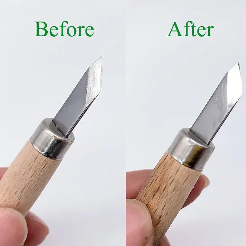 Green Stone Knife Sharpener