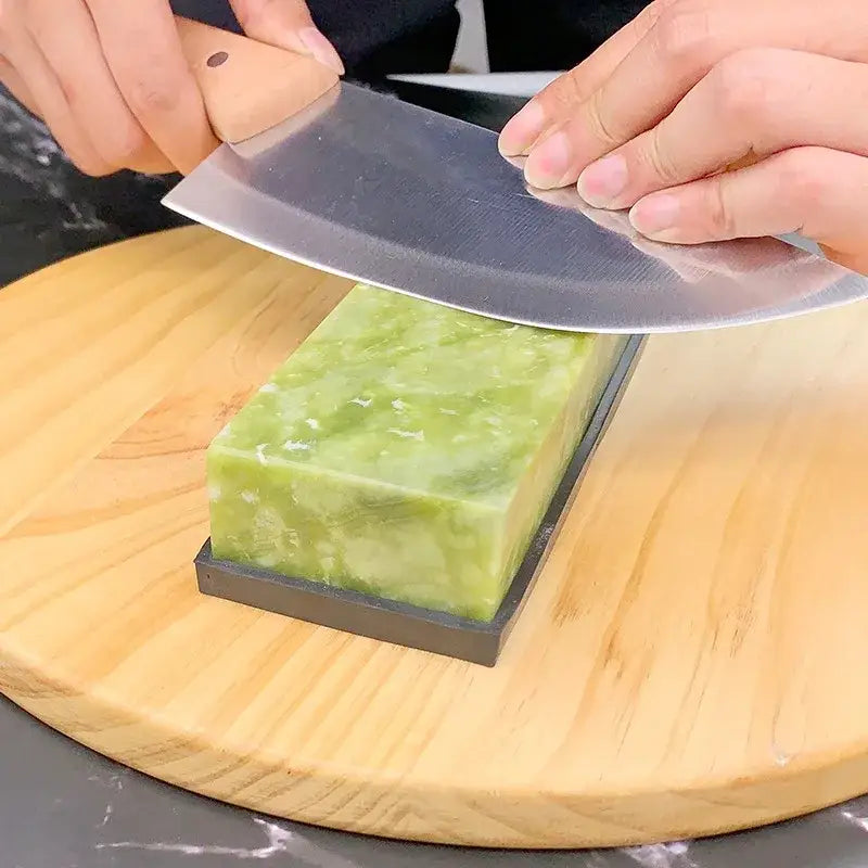 Green Stone Knife Sharpener