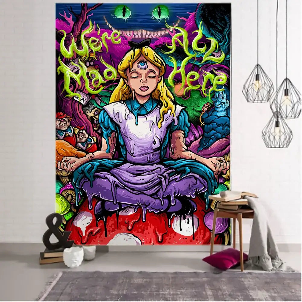 Anime Girl Wall Tapestry
