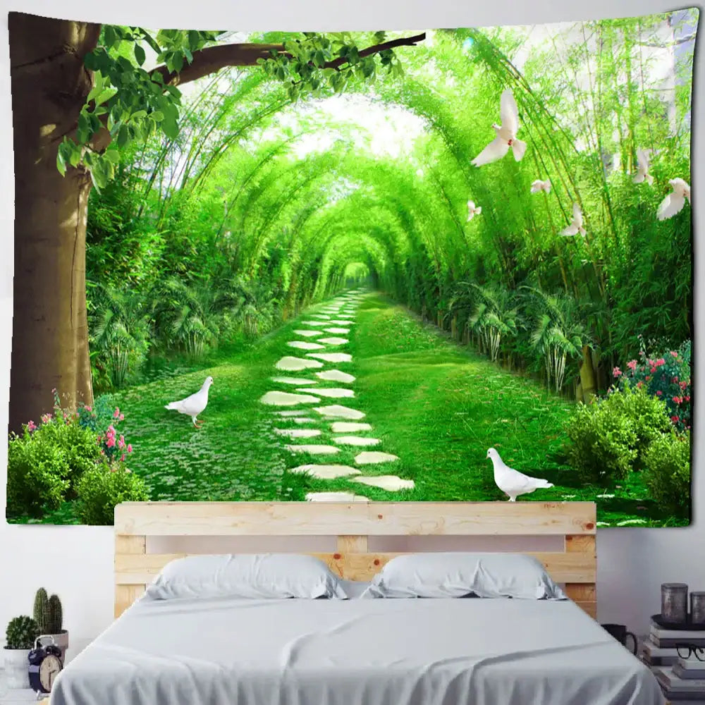 Bamboo Forest Wall Tapestry