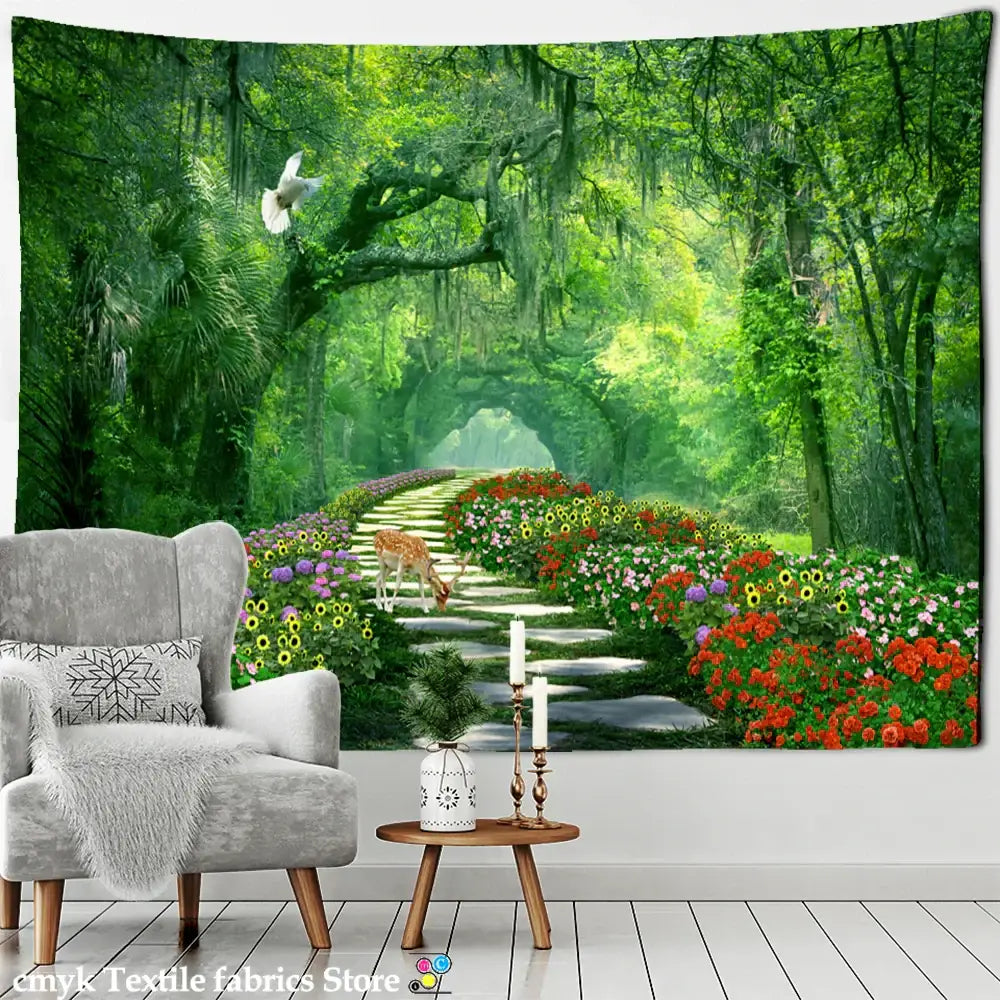 Bamboo Forest Wall Tapestry
