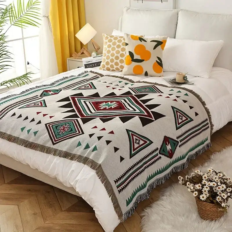 Ethnic Sofa Blanket Tapestry