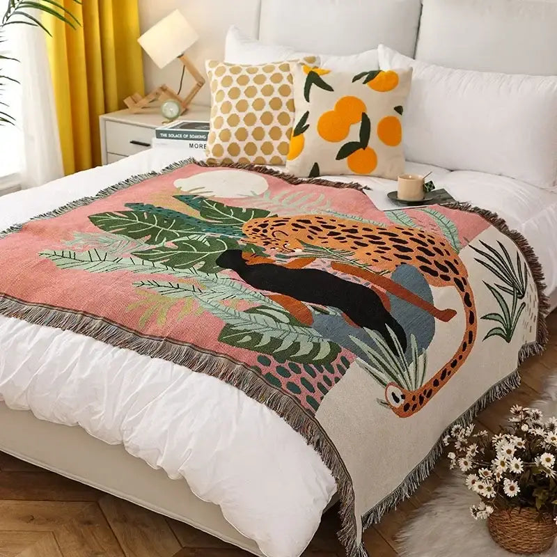 Ethnic Sofa Blanket Tapestry