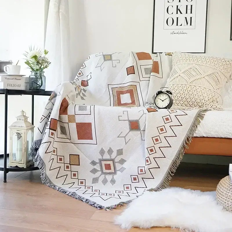 Ethnic Sofa Blanket Tapestry
