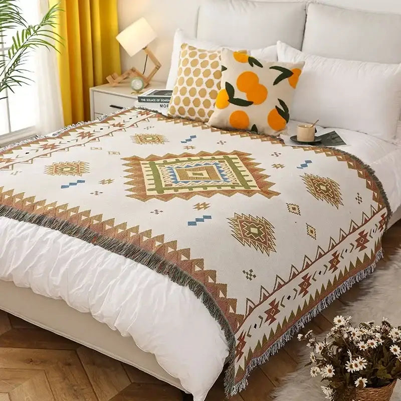 Ethnic Sofa Blanket Tapestry