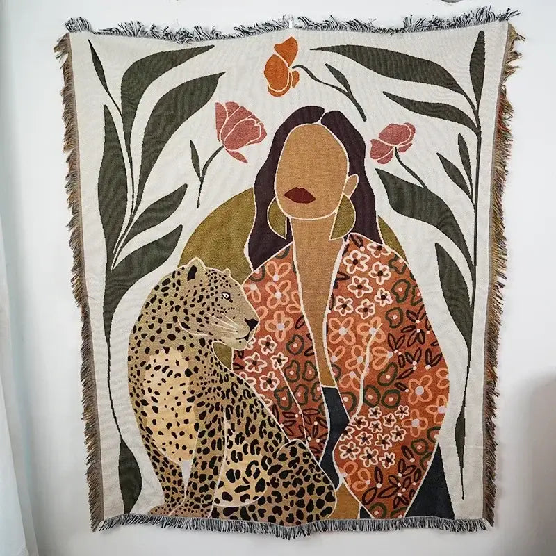 Ethnic Sofa Blanket Tapestry