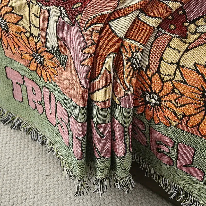 Ethnic Sofa Blanket Tapestry