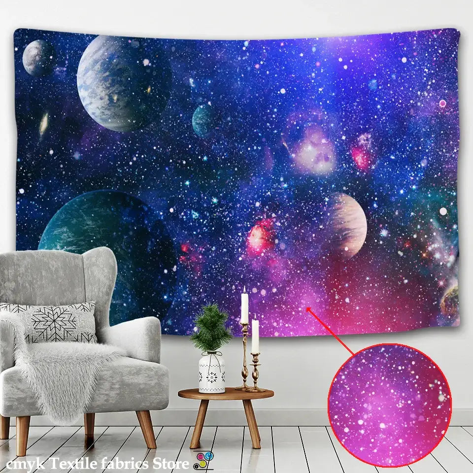 Purple Galaxy Tapestry