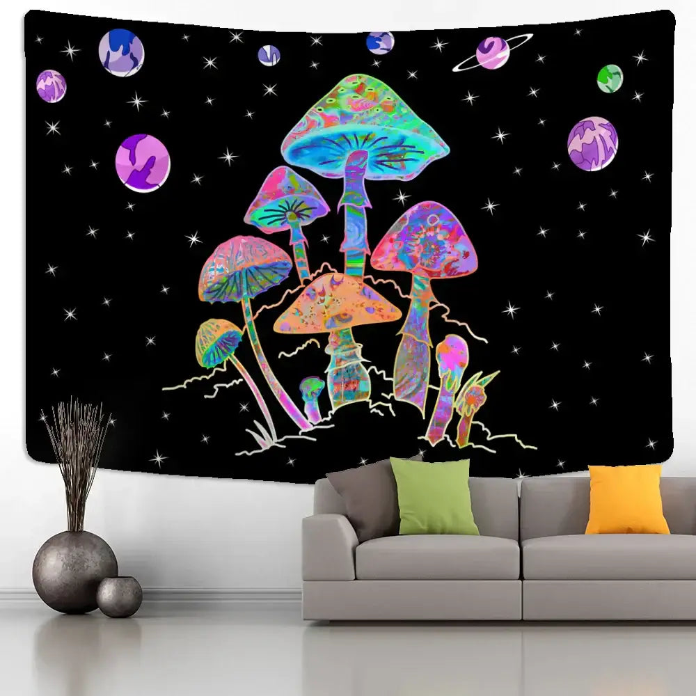 Rainbow Cartoon Tapestry