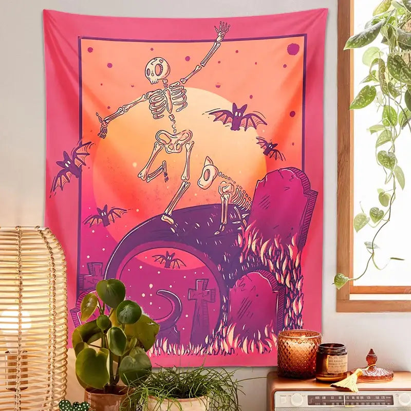 Skeleton Psychedelic Tapestry