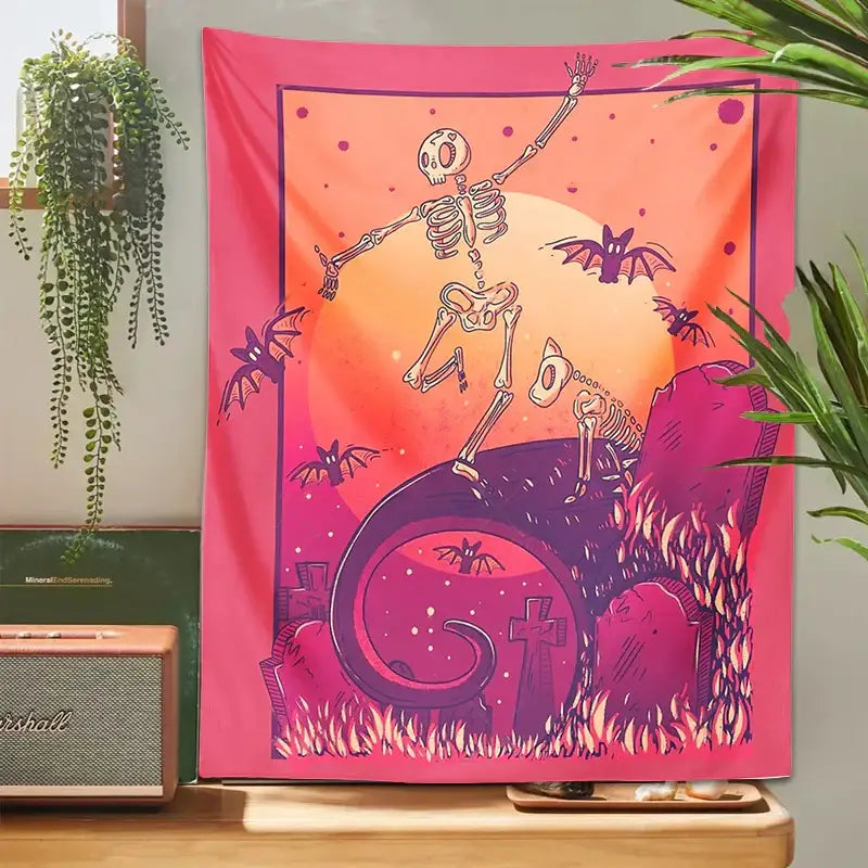 Skeleton Psychedelic Tapestry