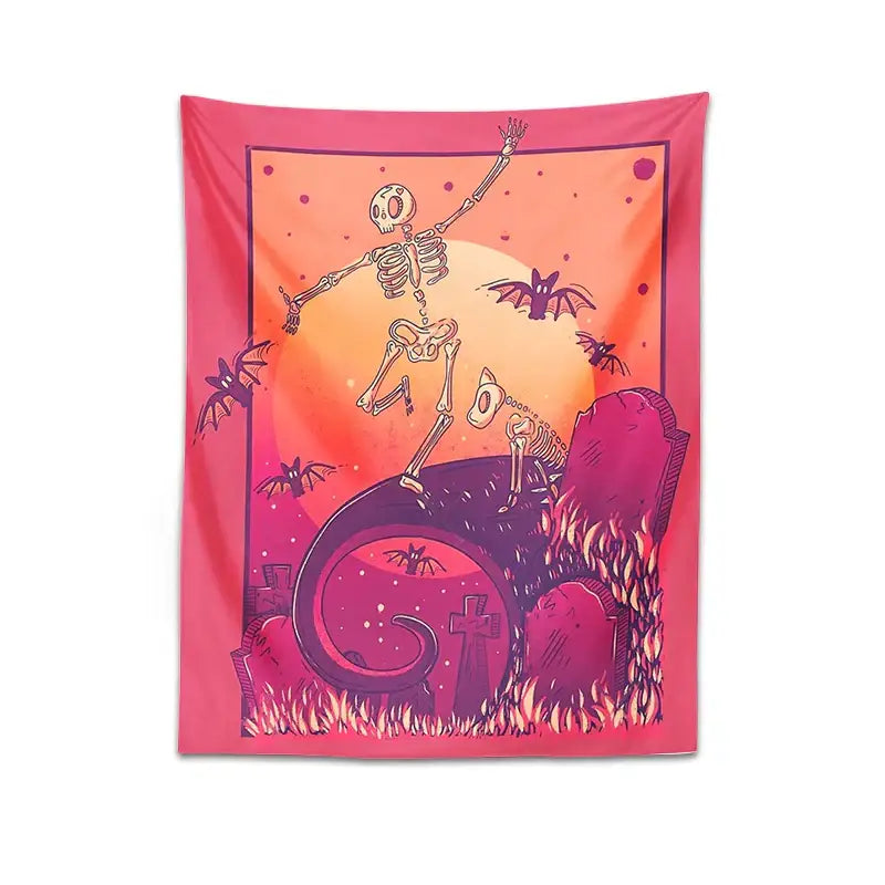Skeleton Psychedelic Tapestry