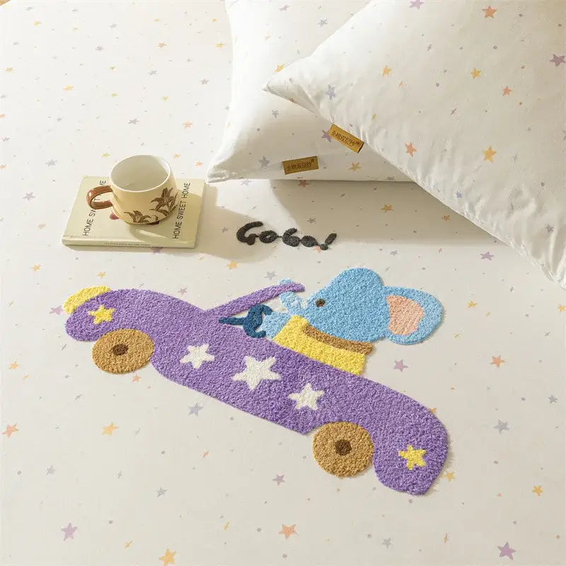 Purple Cotton Fitted Sheet
