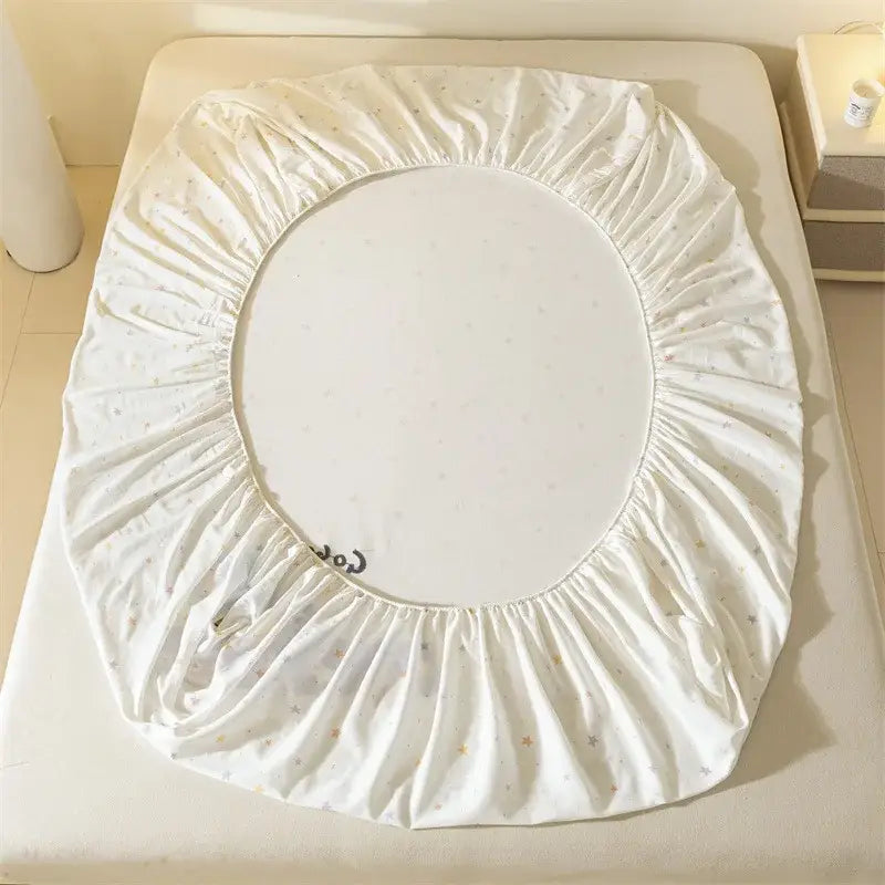 Purple Cotton Fitted Sheet