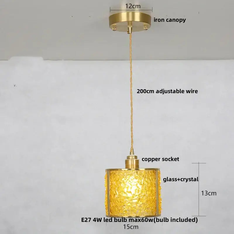 Purple Mosaic Pendant Light