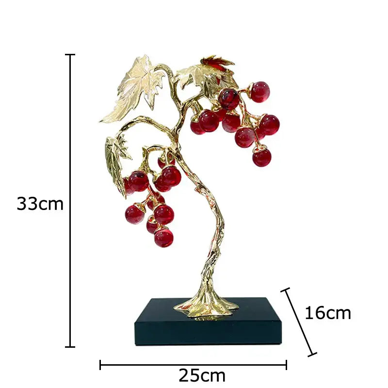Crystal Grape Tree Ornaments