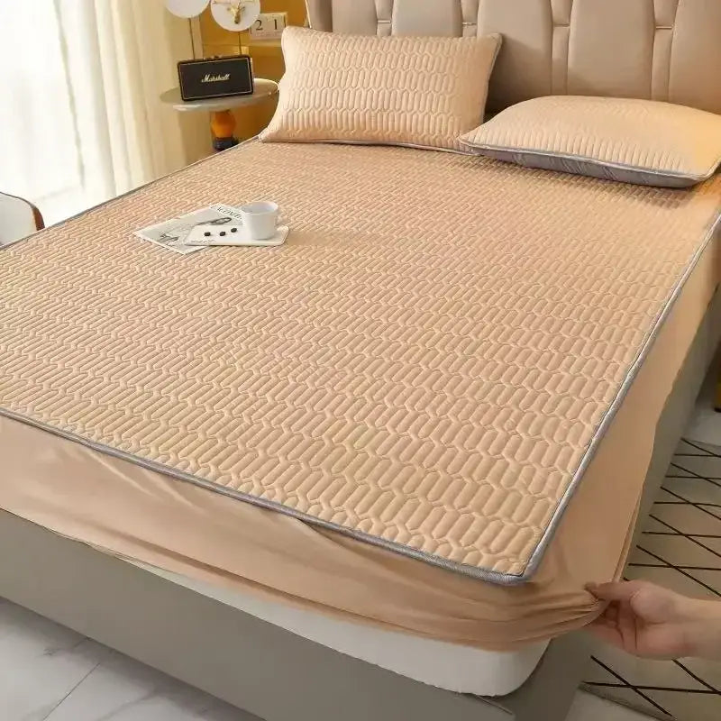 Blue Latex Mattress Pad