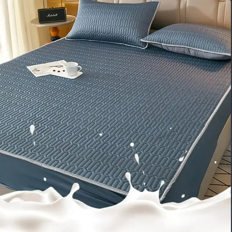 Blue Latex Mattress Pad