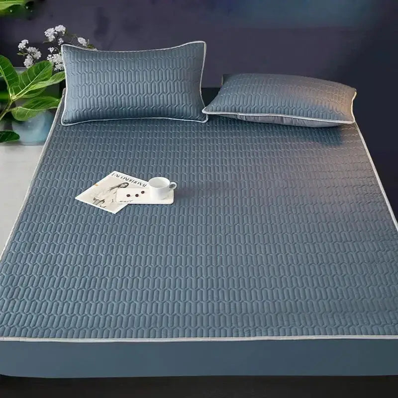 Blue Latex Mattress Pad