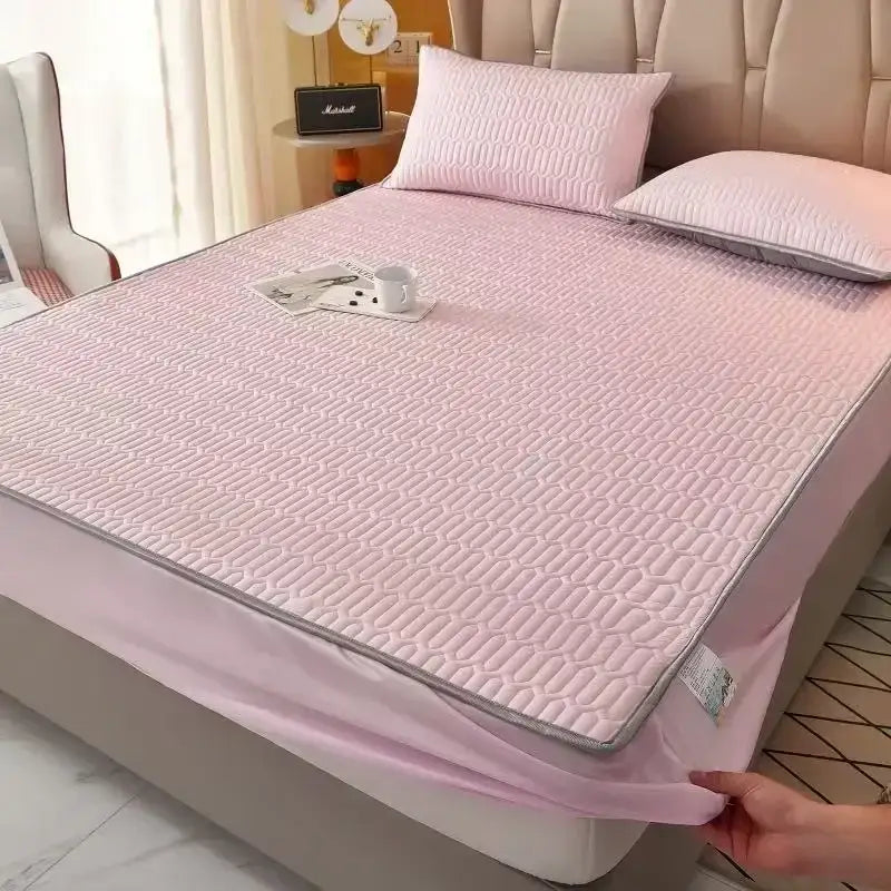 Blue Latex Mattress Pad