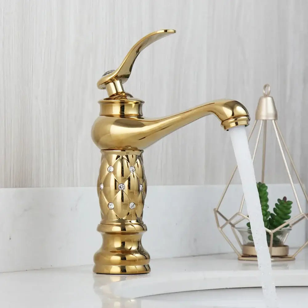 Golden Diamond Basin Faucet