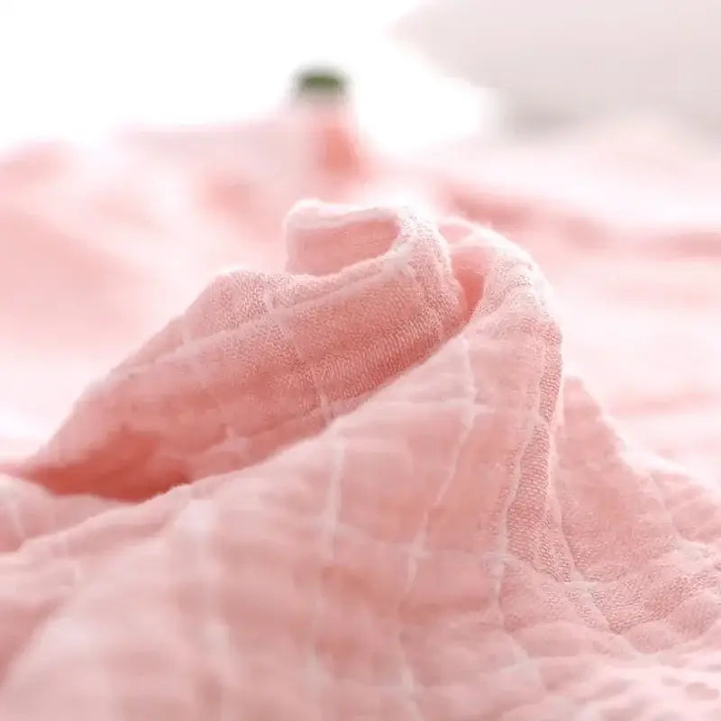 Gray Blue Cotton Blanket
