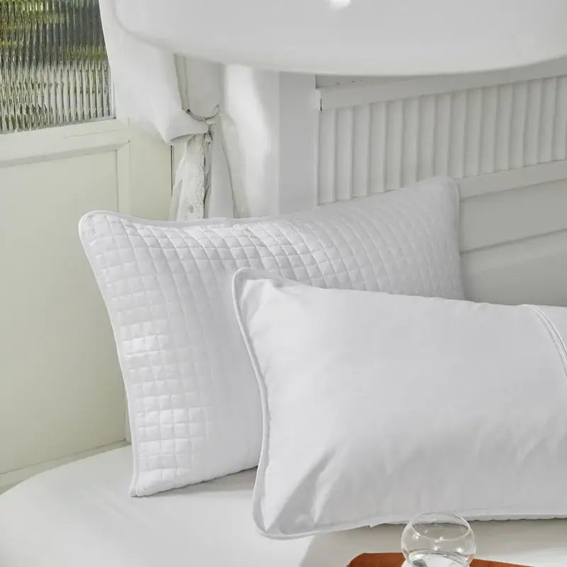 Gray Cotton Pillowcase Set