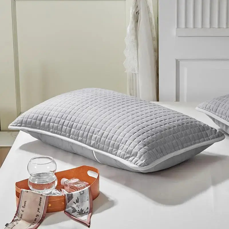 Gray Cotton Pillowcase Set