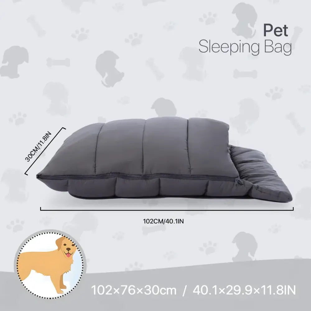 Gray Soft Cat Cave Bed