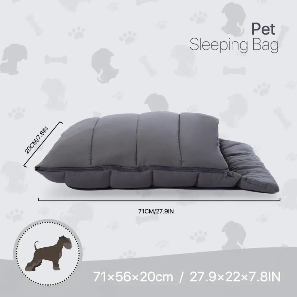 Gray Soft Cat Cave Bed