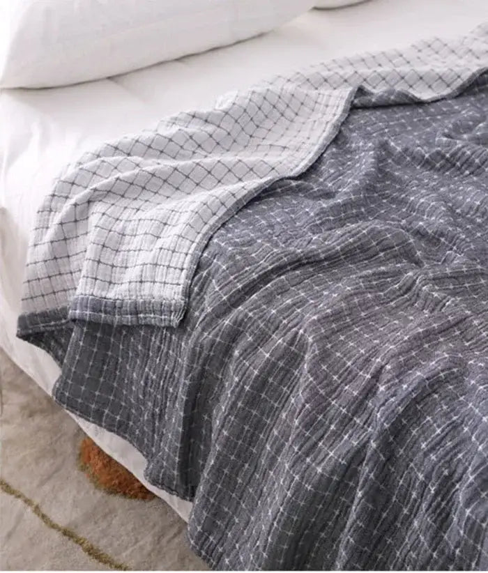 Ivory Cotton Sofa Throw