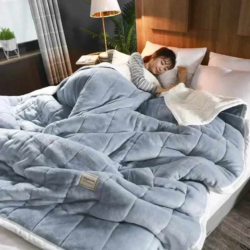 Blue Coral Fleece Blanket