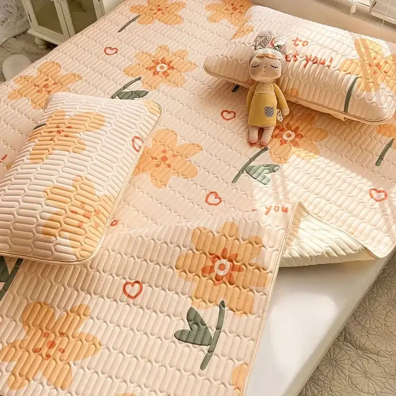 Striped Cartoon Mattress Set