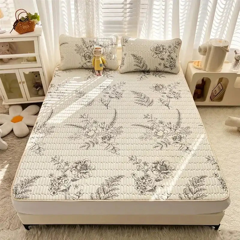 Striped Cartoon Mattress Set