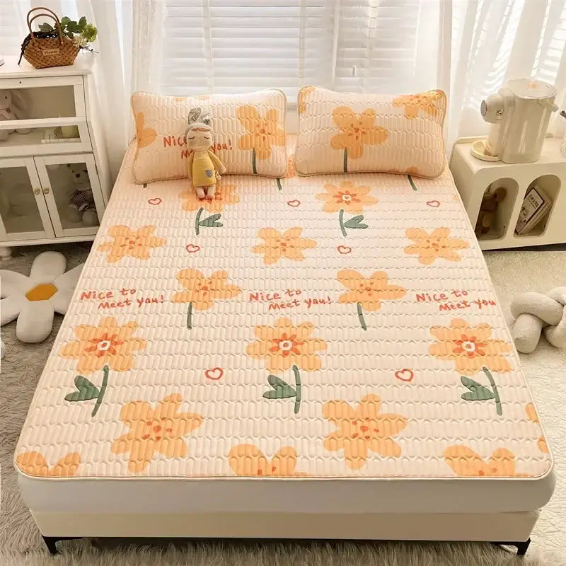 Striped Cartoon Mattress Set