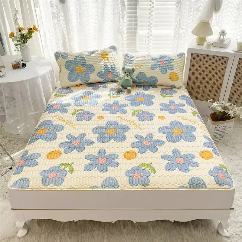 Striped Cartoon Mattress Set