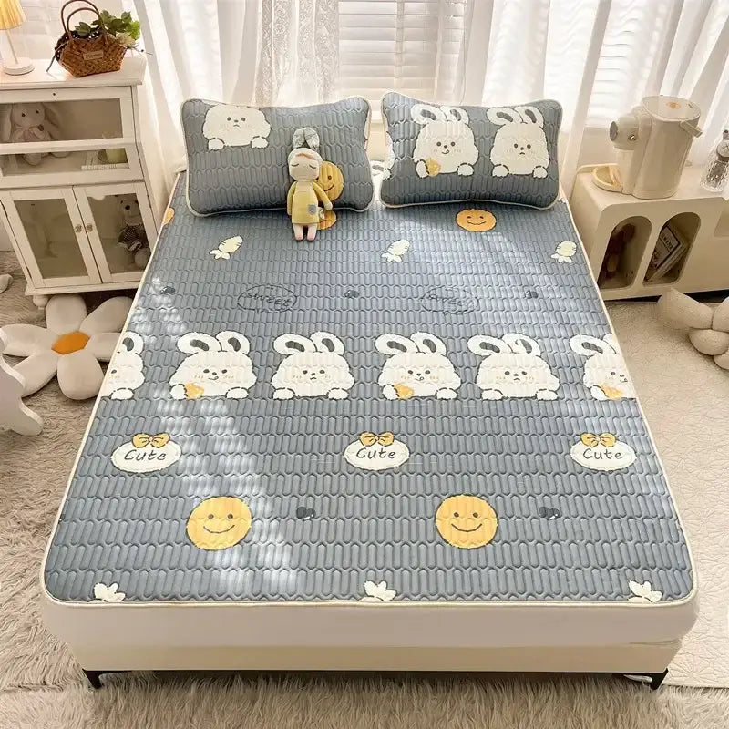 Striped Cartoon Mattress Set