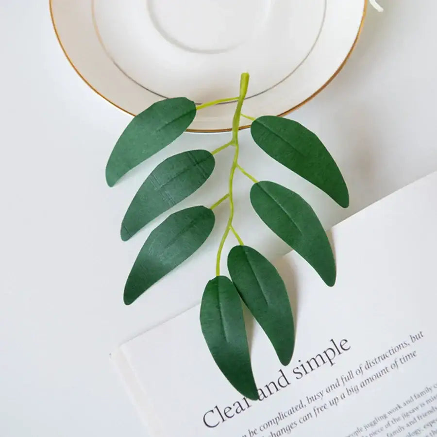 Green Silk Willow Leaves